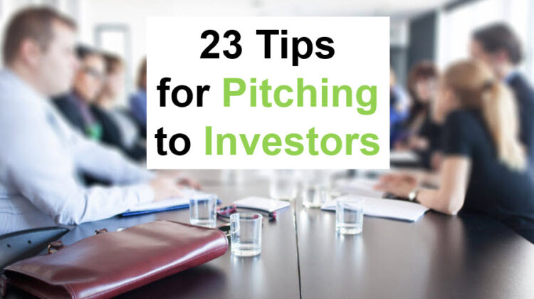 pitching to investors advice