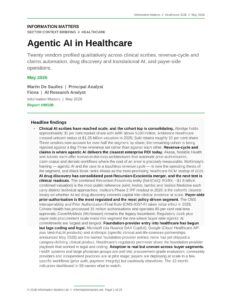 agentic ai healthcare report cover
