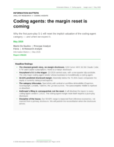 agentic ai coding margins report cover